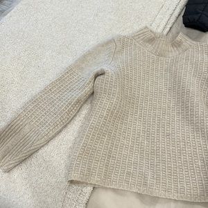 White & Warren Oatmeal Sweater